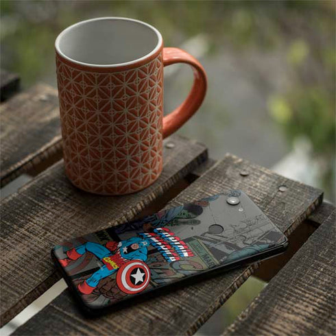Marvel Classic Comics Captain America Vintage Google Pixel 3a XL Skin